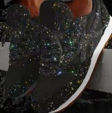 Ladies Womens Sparkly Trainers