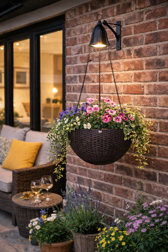 70cm led solar rattan effect - 70cm,