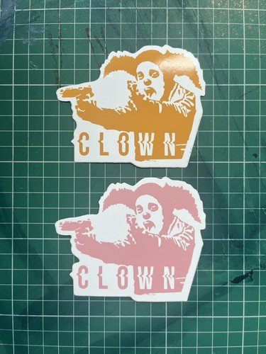 Banksy clown skateboard - clown,