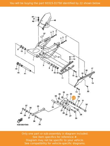 Yamaha bearing 93315 31758 - yamaha, 93315-31758