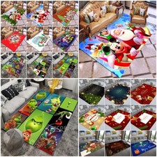 Christmas Mickey Mouse The Grinch Carpet Floor Rug Doormat Bedroom Living Room