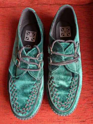 Tuk green velvet - velvet, crepe