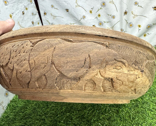 Wooden african fruit bowl hand - african,