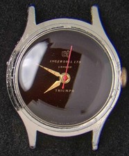 Ingersoll Triumph Dark Brown Dial Men's Hand-Wind Vintage Watch-- Running