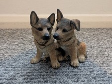 Country Artists 1998 Alsatian Puppies 03397 German Shepherd Figurine Ornament