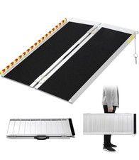 Wheelchair Ramp,61cm Folding Portable Aluminum Ramp