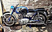 A4 Photo Motorbike Honda Cb72
