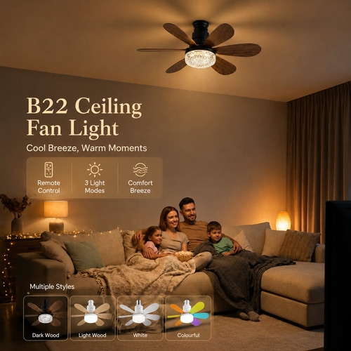 40w led ceiling fan - led, light