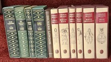 Collection of 11 Books Charles Dickens Works Folio Society Books 1980s -B30