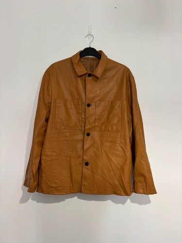 Men leather look zara - leather,