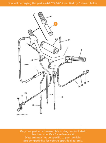 Yamaha tube throttle - tube,, guide