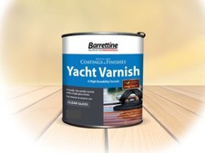 BARRETTINE YACHT VARNISH 2.5L MARINE QUALITY HIGHLY DURABLE UV RESISTANT VARNISH