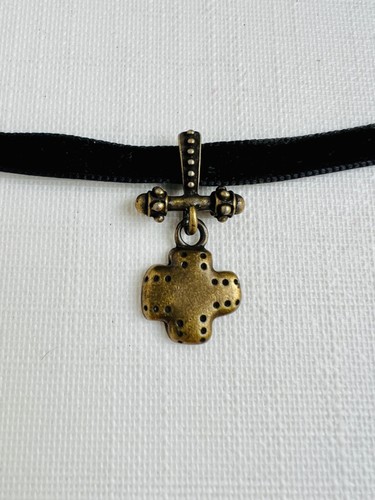 Vintage cross necklace - cross,