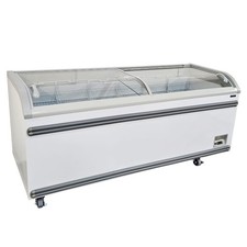 Display Chest Freezer Curved