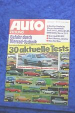 Car Magazine 26/82 Audi 80 GTE Volvo 360 GLT BMW 320i Opel Monza Senator Zender
