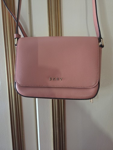 Dkny pink faux leather canvas - dkny,