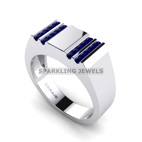 Blue sapphire round cut - blue,
