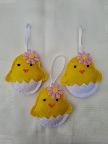 Felt easter chick - felt, chicken