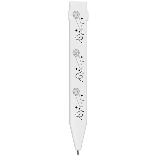 Microphone with glitter flat - glitter',