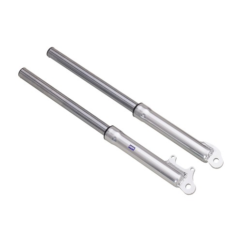 Fork tube set silver - set, dirt