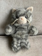Cute Vintage Grey Tabby Cat /