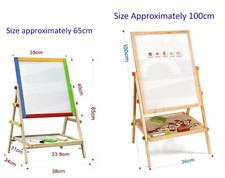 Kids Wooden 2-in-1 Easel –