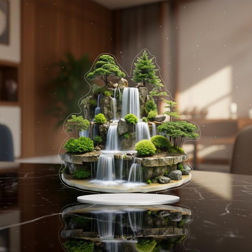 Tabletop water fountain - 2d,