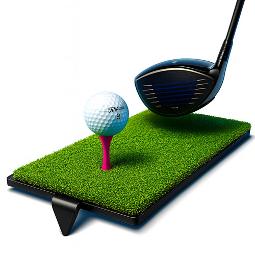 Spiked golf mat - spiked,