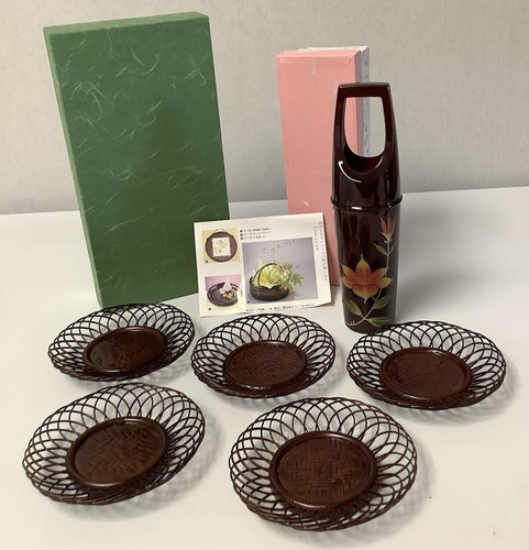 Japanese laquered teoke water - laquered,
