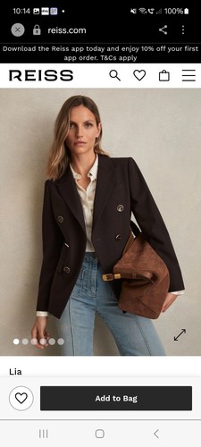 Bwnt reiss chocolate brown - reiss,