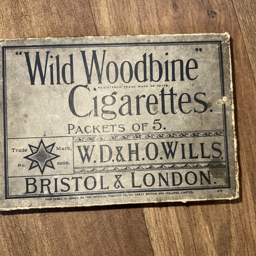 Vintage h o wills - w.d, h.o
