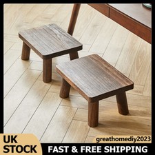 Wooden Step Stool Low Stool Small Bench for Adults Kids Footstool Change Shoe ﻿