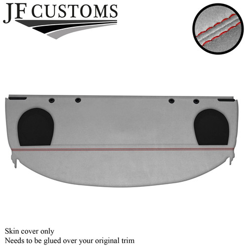 Red stitch grey luxe suede - grey, luxe-suede