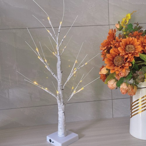 White tree with lights - white,
