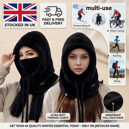 Winter warm balaclava thermal - warm,