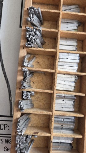 Letterpress metal type times - metal, type: