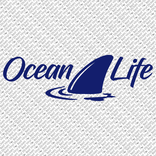 Ocean life shark fin beach - ocean,