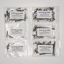 Suzuki RG 125 GAMMA 1985-1991 BTR stainless steel screw kit complete engine RG125 