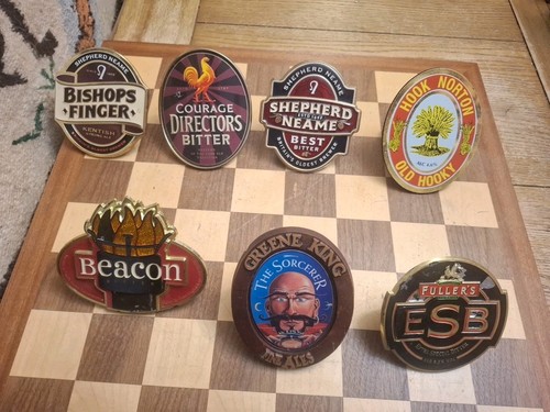 Vintage beer pump clips - vintage,