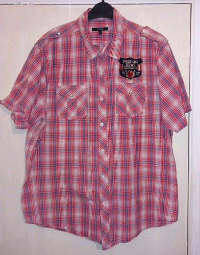 American bowling shirt red - american,