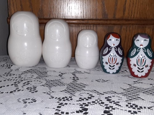 Vintage nesting dolls salt - dolls,
