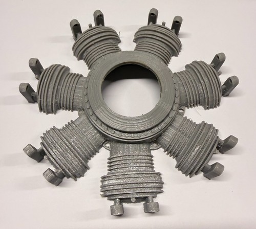 Ww2 scale dummy radial - 1-6,