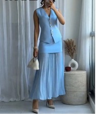 ZARA  COMBINED PLEATED KNIT