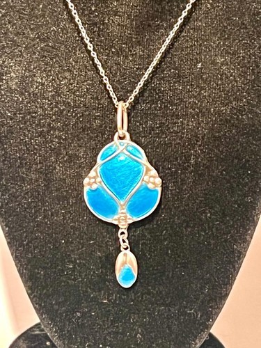 Antique silver enamel - silver, &