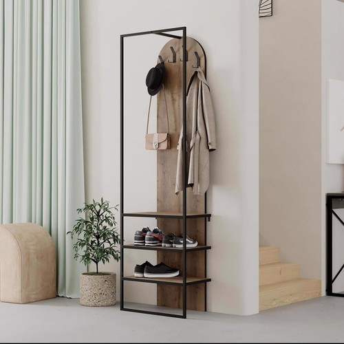 Dark oak hall stand - dark, modern