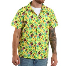 MENS YELLOW HAWAIIAN SHIRT