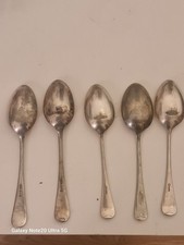 5 x antique Silver Plated