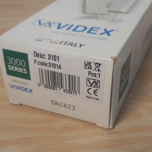 Videx 3000 series - 3000, intercom