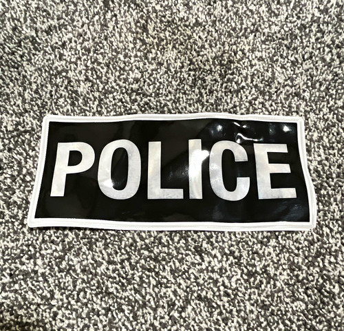 Police text patch badge emblem - patch/badge,