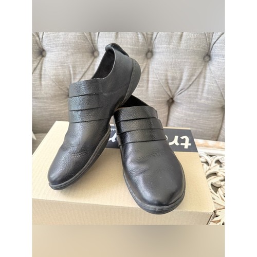 Trippen black leather slip - trippen,